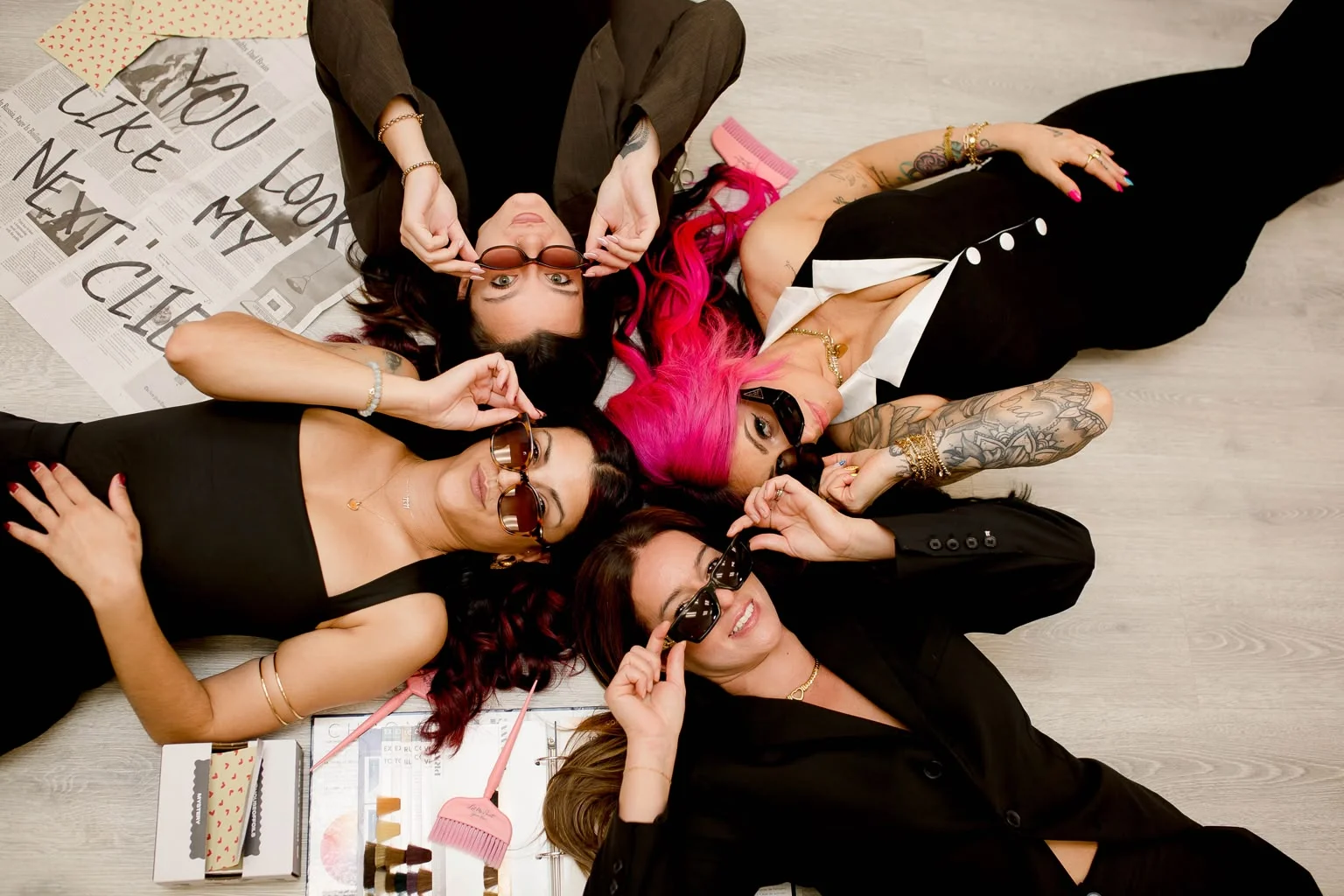 Team photo of The Painted Beauty Lounge stylists